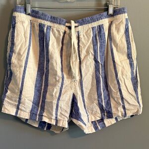 🍂3 for $15🍂 H&M Blue and White Striped Men's Shorts